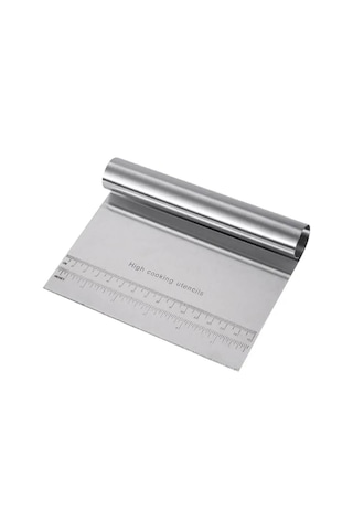 Hamur Kazıyıcı & Kesici 15 Cm 1. Kalite Ölçü Cetvelli Profesyonel Hamur Spatulası Diğer