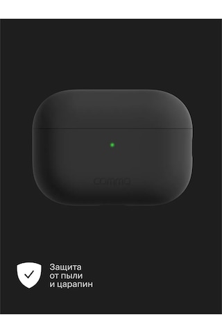 Commo  Airpods Uyumlu Pro 2nd Kulaklıklar İçin Shield Kapak, Siyah 261986540 Siyah