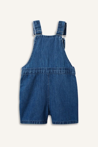 Defacto %100 Pamuk Erkek Bebek Jean Salopet Şort Tulum H3129a526hsnm28 Mavi-nm28