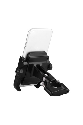 Lemestar Motosiklet Telefon Tutucu Mdl-2805: 4-6 İnç Ekranlı Cep Telefonları İçin 360 Döner, Alüminyum Ve Paslanmaz Çelik, Kolay Kurulum, Evrensel Uyum