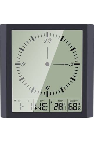 Ts-8675 Çok İşlevli Büyük Ekran Saat Ev Yaratıcı Termometre Higrometre