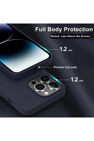 Apple Uyumlu iPhone 14 Pro Max Kılıfı Içi Kadife Silinebilir Logosuz Lansman