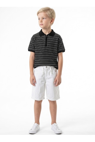 Xo Kids Erkek Çocuk Alt Üst 2'li Kombin Takmı 4-13 Yaş Set0545 Beyaz