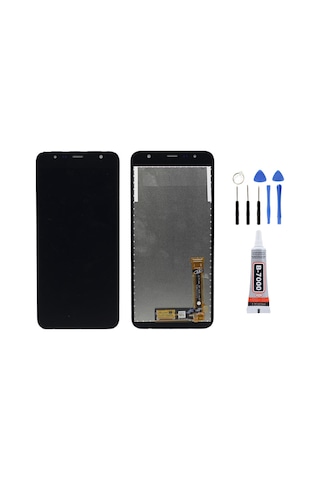 Samsung J6 Plus J610 Siyah Uyumlu Lcd Ekran Dokunmatik Tamir Seti Yapıştırcı Set Yedcom