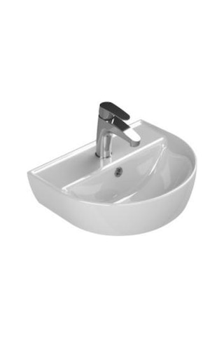 Turkuaz Seramik Bella Banyo Lavabo 35 x 45 CM (Bella Yarım Ayaklı)