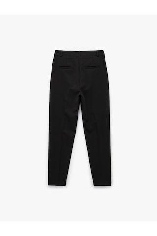 Koton Yüksek Bel Slim Fit Cigarette Kumaş Pantolon Siyah 6wak40100uw Siyah