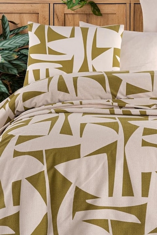 As Perde Cotton Life Çift Kişilik Pike Takımı Marvin Yeşil