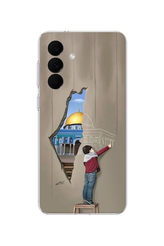 Samsung Galaxy A37 Uyumlu Mescid-i Aksa Duvar Baskılı Silikon Kılıf