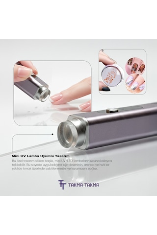 Yuvslkn - Uv Lamba İçin Slikon 2'li Tırnak Nail Stamper Kolay French Ve Baskı Süs Damgalama Aparatı, Temizlenebilir Yumuşak Ve Prüzsüz Yüzey
