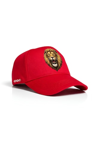 Ogc Aslan Unisex Şapka Kırmızı