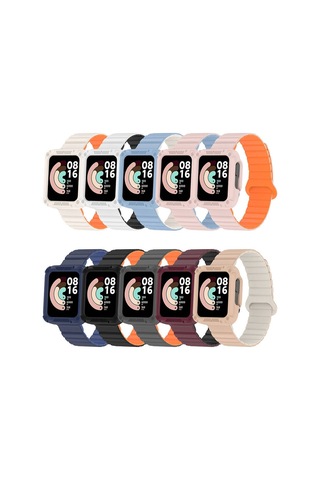 Xiaomi Redmi Watch 2 Silikon Kordon Zore Krd-105 Strap Kayış-mavi-starlight