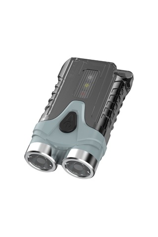 Ccgloball Kompakt Çift Işık Usb Şarj Edilebilir Anahtar Zinciri Feneri Yeşil