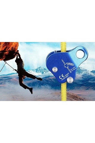 Funtree 100kn Alüminyum Tırmanma Makarası - 8-13mm Halat Uyumlu, Hafif Ve Dayanıklı Kırmızı Renkli, Turuncu