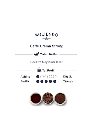 Moliendo Professional Caffe Crema Strong Çekirdek Kahve 1 KG