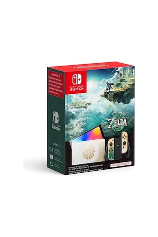 Nintendo Switch OLED Zelda Tears Of The Kingdom Edition Oyun Konsolu (İthalatçı Garantili) Altın