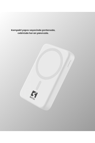 Magsafe Manyetik Powerbank İphone İçin Hızlı, Kablosuz Ve Güvenli Şarj