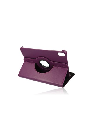 iPad Uyumlu Mini 6 Kılıf 360 Tablet Deri Kılıf - Mürdüm - 100 Arka Kapak