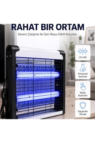 Ev, Ofis Ve İş Yerleri İçin Sessiz Uv Led Sinek Yakalama Cihazı