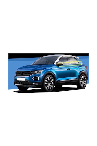 Vw T Roc Krom Cam Çıtası 4 Parça Uyumlu 2017 Üzeri