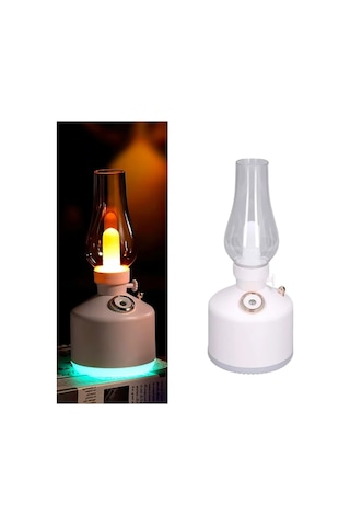 Mey İthalat Retro Led Işıklı 1200 Mah Şarjlı Aroma Difüzörü 280 Ml Su Kapasiteli