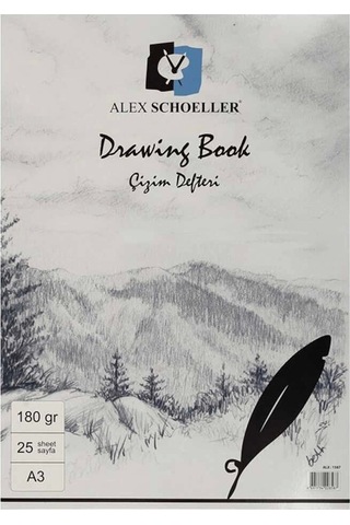 Alex Schoeller Eskiz Bloknot A3 180 Gr 25'li