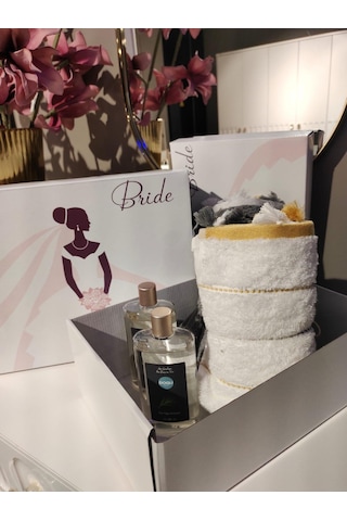 Kolix Bride Gelin Kutusu 3'lü Gelin Kutusu - Çeyiz Kutusu- Hediye Seti - Hediye Kutusu