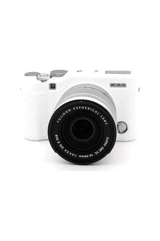 Pazly Fujifilm Xa3/xa10/xa5/xa20 Yumuşak Silikon Kılıf - Çizilmeye Karşı Koruyucu Beyaz Kapak