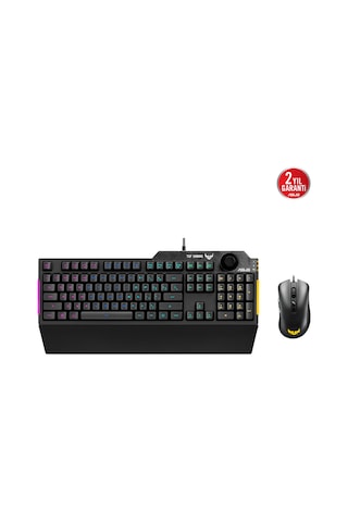 Asus TUF Gaming Combo K1 Mech-Brane Rgb Türkçe Oyuncu Klavyesi + M3 Optik Oyuncu Mouse