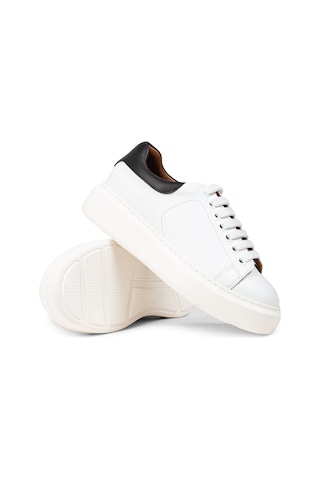 Deery Kadın Hakiki Deri Beyaz Sneaker Ayakkabı - 01991zbyzp01 Beyaz
