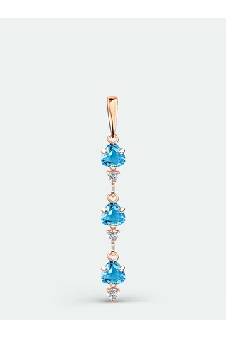 Torgovyj Dom Uvelir Holding Topas Taşlı 925 Ayar Gümüş Kolye 281012595