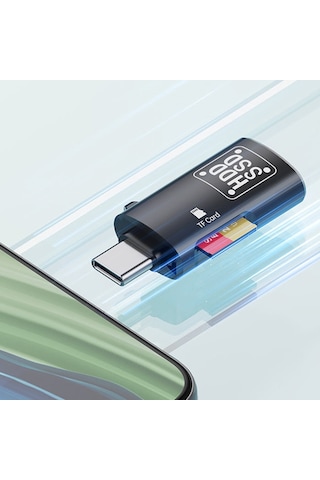 Ally Type-c To Usb + Tf Kart Çevirici Otg Adaptör