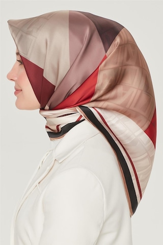 Armine İpek Eşarp Nostalji - 8516-30 Koyu Bordo Twill Koyu Bordo