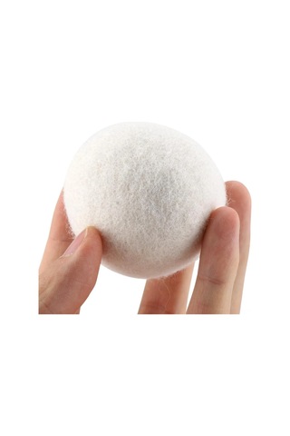 Vkemall 6 Adet Yumuşaklaştırıcı Kuruş Topu, Yeniden Kullanılabilir Doğal Yün, Kuruma Süresini Kısaltır, Kimyasız, 6cm