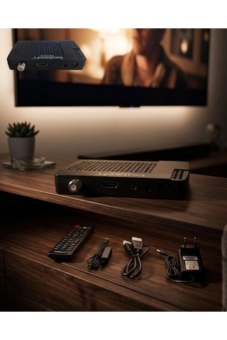 Mey İthalat Yüksek Performanslı Hd Uydu Alıcı Çoklu Dil Desteği Usb Film İzleme Özelliği