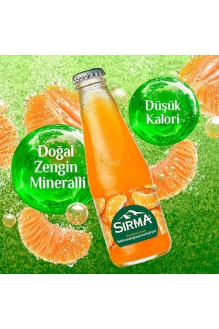 Sırma C Vitaminli Mandalina Aromalı Doğal Maden Suyu 200 Ml X 24 Adet