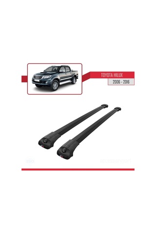 Toyota Hilux 2006-2016 Arası İle Uyumlu Ace-1 Ara Atkı Tavan Barı Siyah