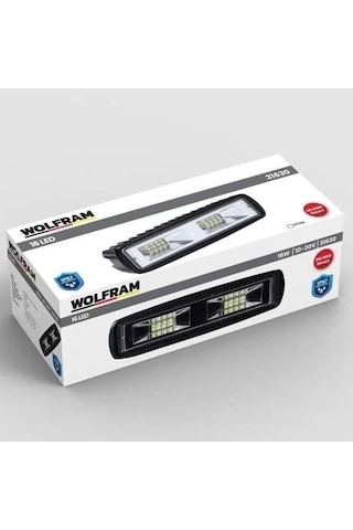 Wolfram Beyaz Led Off Road Sis Panjur Farı Çalışma Lambası 16 Led 10-30v 16w