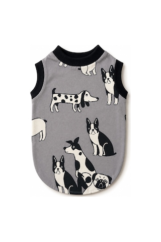 Miniş Dog Friends Küçük Irk Köpek Esnek Penye T-shirt-17160