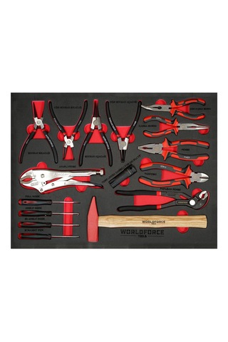 Worldforce 240 Parça Dolu Takım Dolabı 7 Çekmece Medium Paket