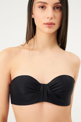 Eros Kaplı Straplez Bikini Takımı Siyah