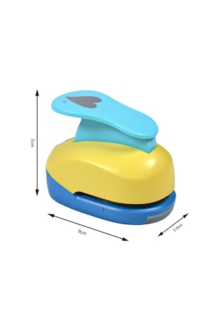 Kamei Şekilli Delgeç Kalp İnce 3.8 Cm Km8815 Çok Renkli