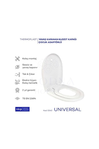 Universal Oval C Form Çocuk Bebek Oturaklı Çift Kullanım Yavaş Ka