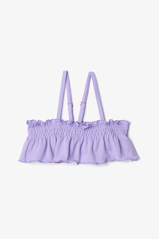 Penti Kız Çocuk Lilly Fırfırlı Bandeau Bikini Takımı Eflatun