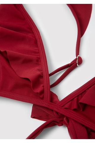 Mavi - Bağcık Detaylı Kırmızı Bikini Üstü 1914054-70456