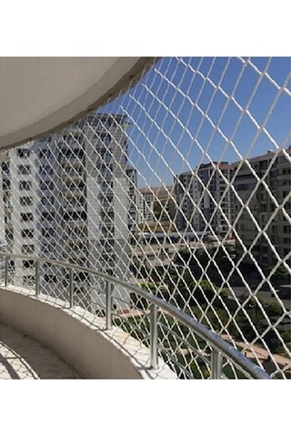 2,50 X 6 Metre Balkon Kedi Filesi Çocuk Güvenlik Ağı 3 Milim Kalı