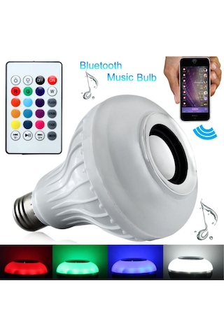Bluetooth Hoparlör Akıllı Led Ampul Lamba 5224