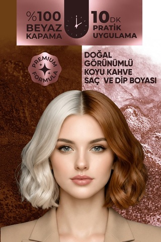 Softto Plus Expert Women Brown Hair Color Kahverengi Geliştirilmiş Formül Doğal Görünüm 400 Ml
