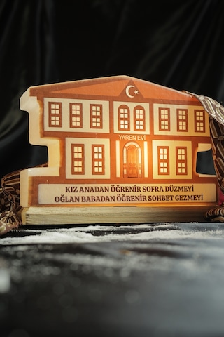 Tuzcu Kenan Çankırı Yaren Evi Dekoratif Tuz Biblosu Ahşap Kaideli