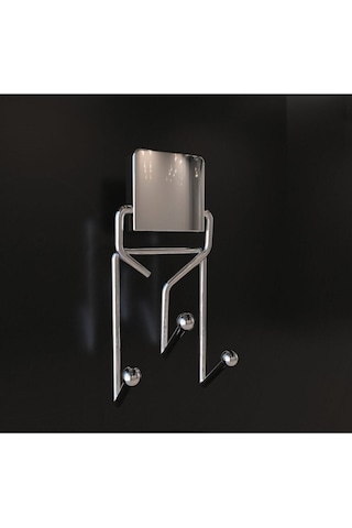 Decorev Yapışkanlı Lüks Banyo Havluluk Askılığı Üçlü Krom Metal Paslanmaz Havluluk Krom