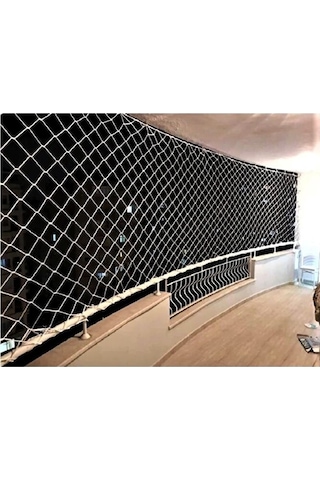 3 X 11 Metre Çocuk Güvenlik Filesi Kalınlık 4 Mm Balkon Güvenlik
